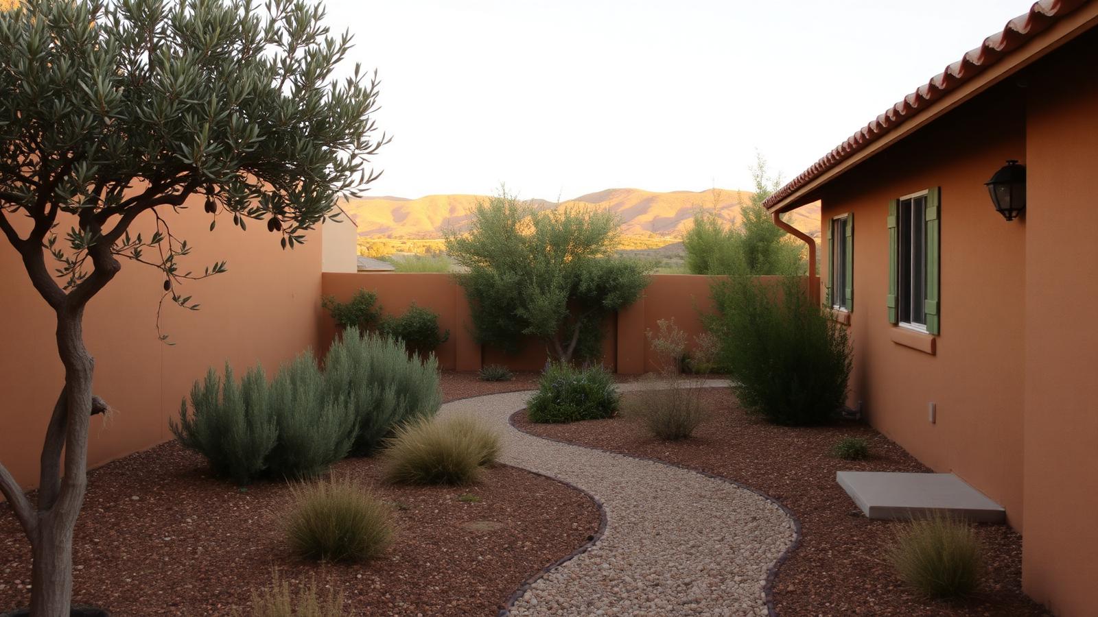 Residential home and landscaping in Morgan Hill, California